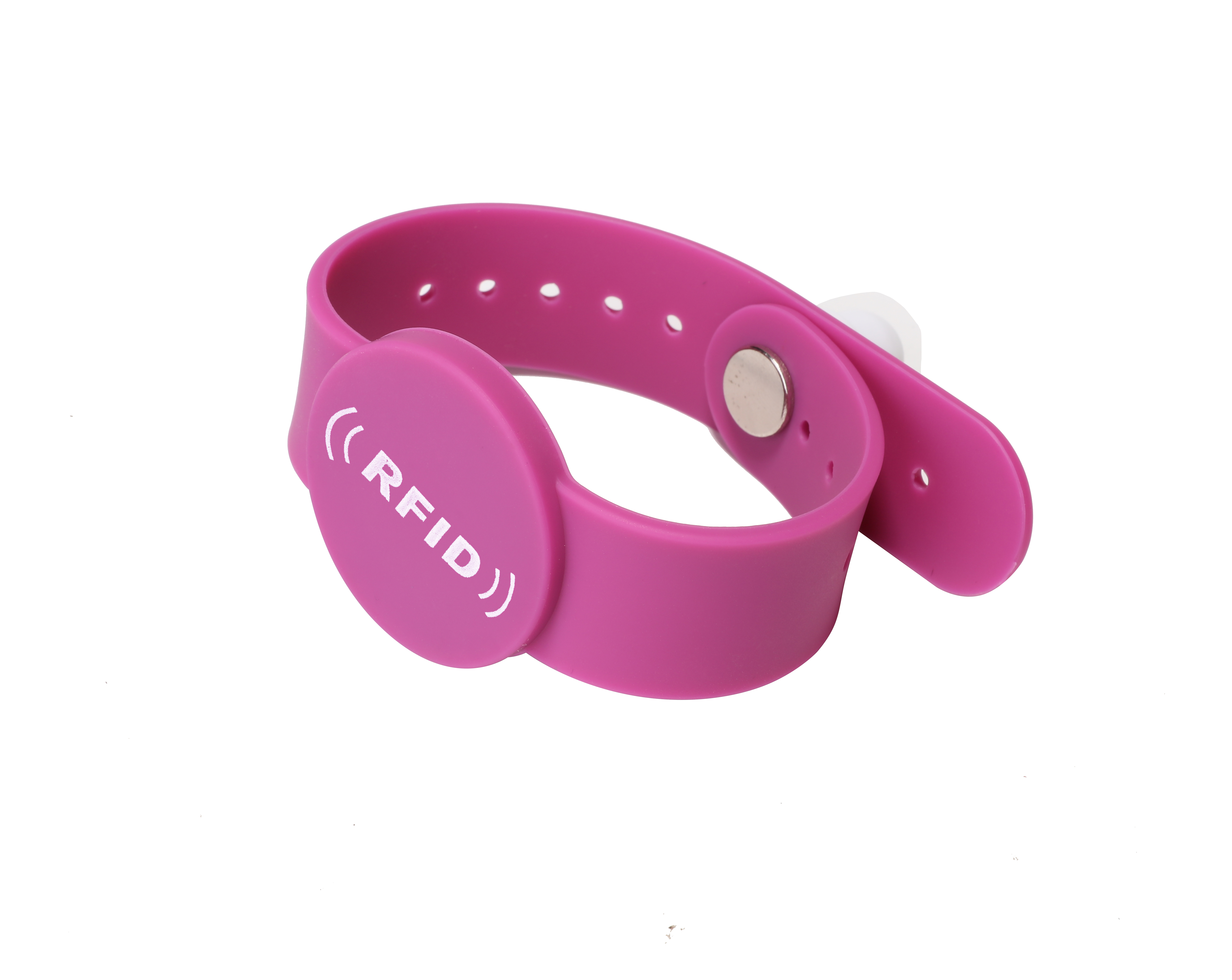 Adjustable 13.56mhz Classic 1k Chip NFC Waterproof RFID Disposable Silicone Wristband 8