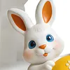 3D Easter Bunny Holding Eggs Silicone Candle Mould DIY Scented Candles Moulds Reusable Soft Silicone Crafting Tools For Easter Home Crafts Decorations Holiday
