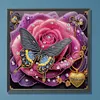 Fleurs De R&ecirc;ve Et Papillons-Peinture Diamant En Forme Sp&eacute;ciale-40 * 40CM