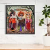 Mouse Mom Tea Party - Round AB Drills Diamond Painting(45*45cm)
