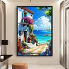 Seaside Town-11CT Stamped Cross Stitch 40*60cm/15.75*23.62in (Big Size)