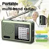 Portable Radio with Rechargeable Battery & Earphone FM AM SW Radio Pocket Radio
