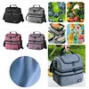 Insulated Lunch Bag Double Deck Lunch Box for Work Camping Hiking Beach Picnic