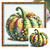 Watercolor Pumpkin-11CT Stamped Cross Stitch 45*45cm/17.72*17.72in