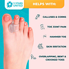 4-Pack Toes Spacers Clear Spreader For Bunion Corrector and Bunion Relief