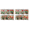 (US Local)6Pcs Retro Tulip DIY Diamond Painting Greeting Card 5D Drill Painting Card Kit