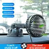Suction Cup USB Car Fan 3 Speeds 360 Degree Rotatable Windshield Electric Fan