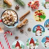 8pcs/set DIY Diamond Painting Art Coaster Kit with Holder (Christmas Gnome)