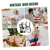 Set Toys Home Decor Retro Decor Bikes Bike Model Craft 1/10 Bike Models 1/10 Scale Bike Model Simulated Bike Model Small Figurine Model Ornament Bike Decor Alloy Metal Statuette