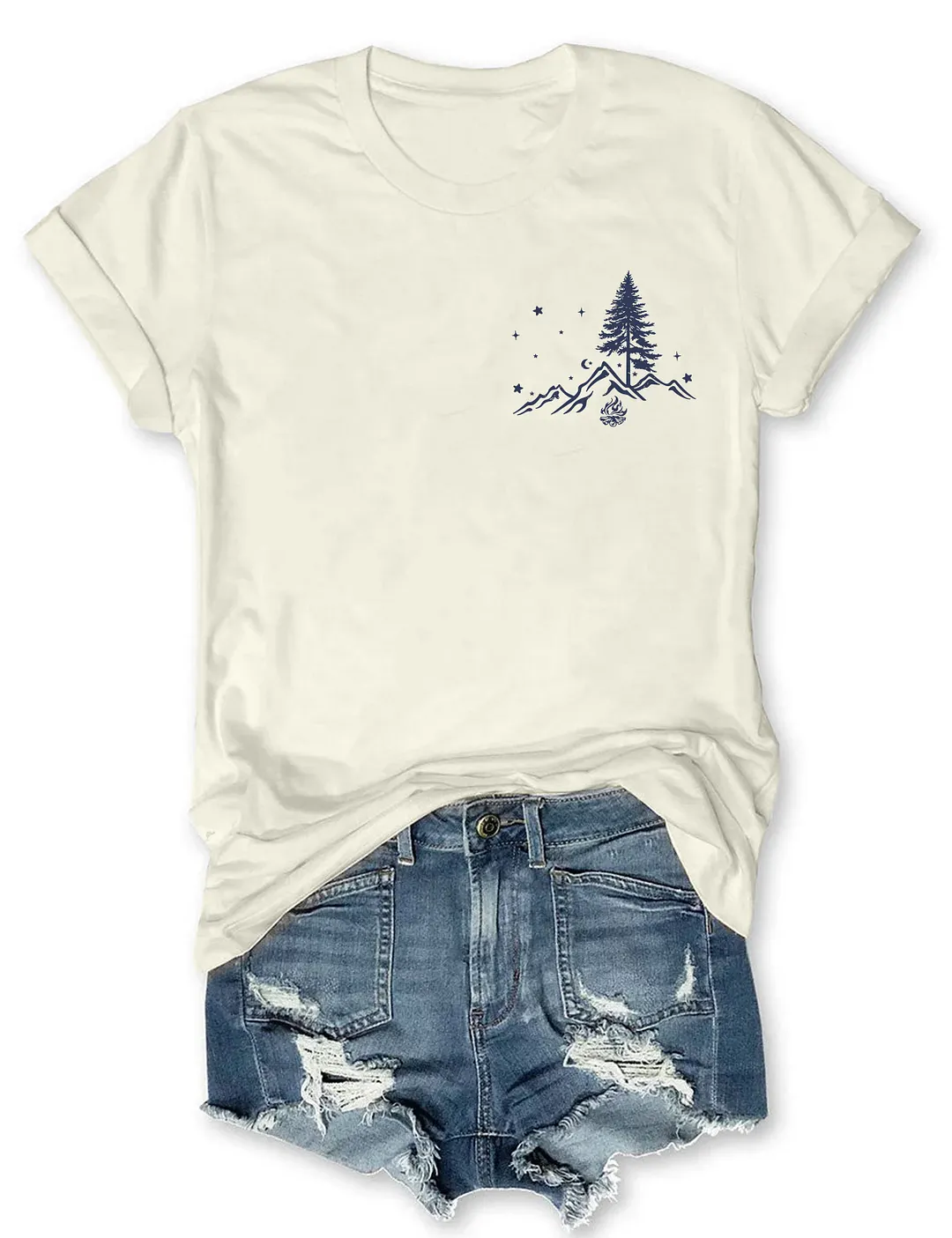 No City Lights Just Campfire Nights T-shirt