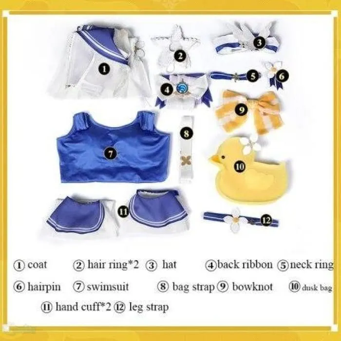 Genshin Toys Barbara Summer Cosplay Costume 