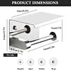 Stainless Steel Toilet Paper Holder Wall Mounted Punch-Free Bathroom Accessories