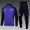 2024 Germany Half-Pull Training Suit Purple Jersey Set love fball