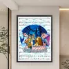 (Big Size) Lady And The Tramp Sheet Music - 11CT Stamped Cross Stitch 50*65cm/19.69*25.59in