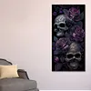 （Big Size）Dark Skull-Full Round Diamond Painting 40*80CM