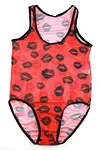 Men's lip mesh one-piece triangle waist one-piece sexy one-piece suit