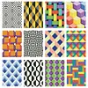 12pcs Art DIY Mini Round Diamond Painting Set 14x20cm