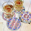 [Upgrade]6pcs/set DIY Diamond Painting Waterproof Case Classic Mandala Coaster Gift Decor Set