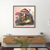 Mushrooms And Books - 11CT Stamped Cross Stitch 50*50cm/19.69*19.69in