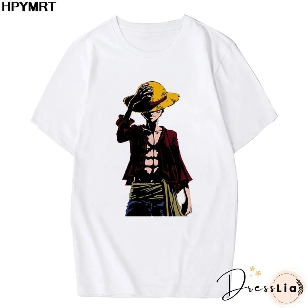 Anime Tshirt Women T Shirt One Piece Zoro Japanese Harajuku T-shirt Hipster Tees Harajuku Streewear Fashion Tops Female Clothing