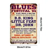 Blues - Vintage Metal Signs - 20*30cm/30*40cm - Music
