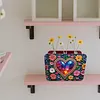 5D DIY Special Shape Double Sided Drills Diamond Painting Wooden Desk Ornament Flower Vase Decor Kit
