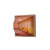 3D Naked Eye Vision Night Light Wall Lamp Living Room Home Creative Light Luxury Wooden Punch-Free Wall Hanging Advanced Atmosphere Lamp