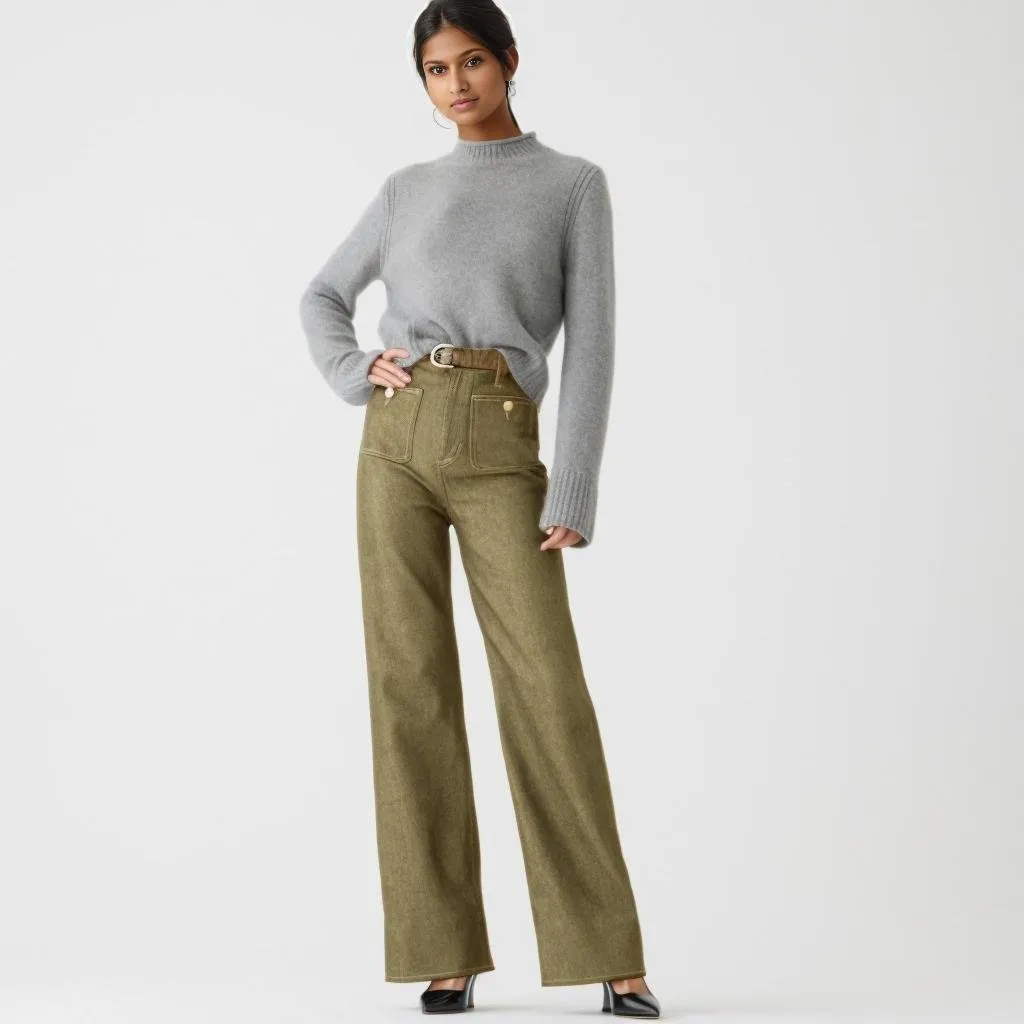 Tummy Control Sailor Wide Leg Trouser(Buy 2 Free Shipping)