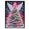 (US Local)50-Page A5 Christmas Tree Diamond Painting Notebook for Adult Holiday Gift