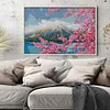 [Brand]Mount Fuji - 14CT Stamped Cross Stitch - 59*40cm - Natural