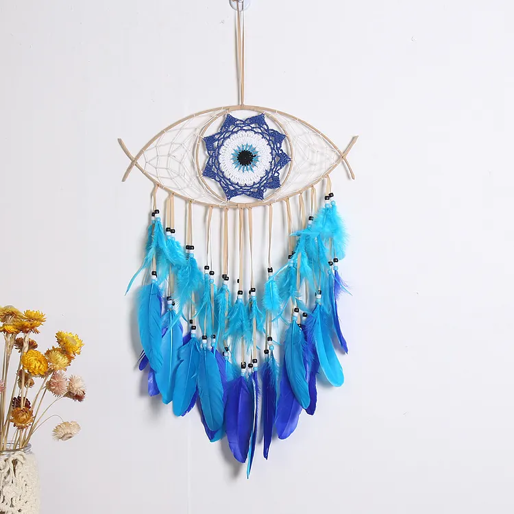 Blue Evil Eye Dream Catcher D-01