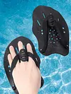 Swim Training Pull Buoy Adjustable Strap Hand Paddles 5-Layer Pull Buoy for Pool