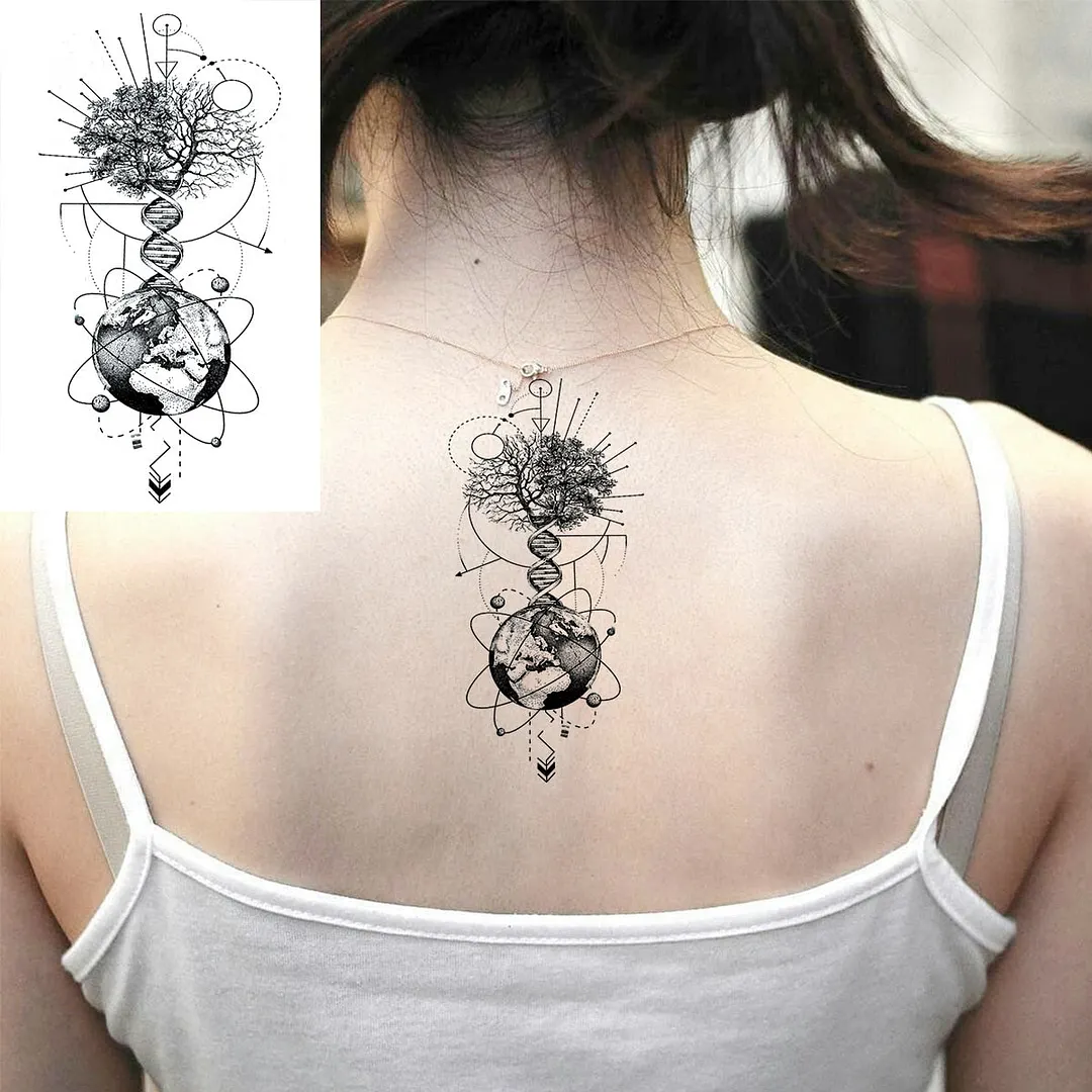 3D Realistic Wings Letters Temporary Tattoos For Women Men Quotes Thorns Dragon Fake Tattoo Fashion Waterproof Tatoos Sticker