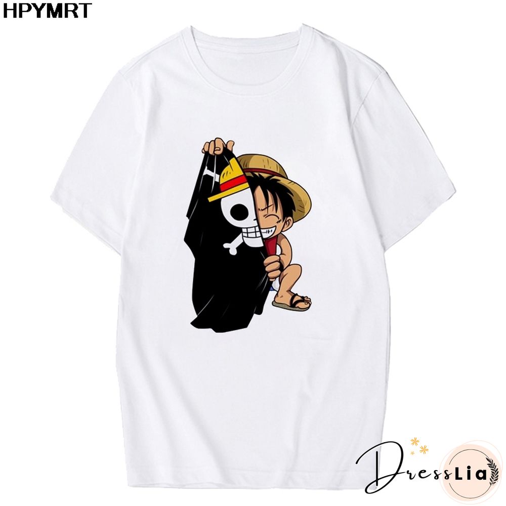 Anime Tshirt Women T Shirt One Piece Zoro Japanese Harajuku T-shirt Hipster Tees Harajuku Streewear Fashion Tops Female Clothing