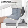 Memory Foam L-Shaped Integrated Seat Cushion with Lumbar Support Sitting Pillow
