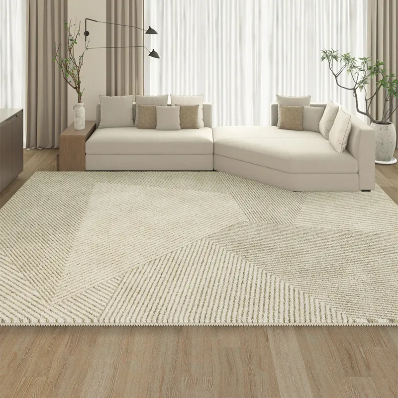 Athvotar Simple Comfortable Soft Living Room Carpet Light Luxury Largearea Thickened Plush Bedroom Rug Dirtyresistant Nonslip Rugs
