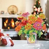 >SALE<2D Flat Flower Vase DIY Diamond Painting Tabletop Ornaments Kit for Home Office