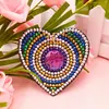 5pcs DIY Diamond Painting Keychain Full Drill Bag Love Hanging Ornaments