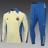 2024/2025 Ajax Half-Pull Training Suit Yellow Football Shirt 1:1 Thai Quality Set love fball