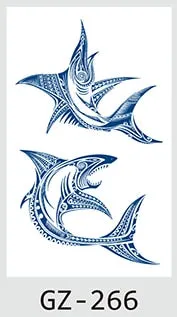 Temporary Waterproof Tattoos Stickers Navigator Compass Totem Flower Juice Ink Men Women Girl Chest Arm Fake Tatoo Drop Shipping