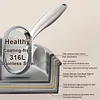 316 Stainless Steel Frying Pan With Lid Household Uncoated Cookware Non-Stick Even-Heating Flat Bottomed Skillet Suitable for Fried Egg Steak