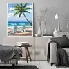 (No Printed Canvas)Counted Cross Stitch 11CT-Beach 46*36cm/18.11*14.17in