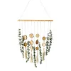 (Finished Product)Artificial Eucalyptus Wall Decor Fake Greenery Leaves Boho Wall Decor Imitation Eucalyptus Leaf Ornament for Bedroom Kitchen Dining Room Bathroom