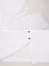 Short Sleeveless V-Back Drawstring Cover-Up Swimwear