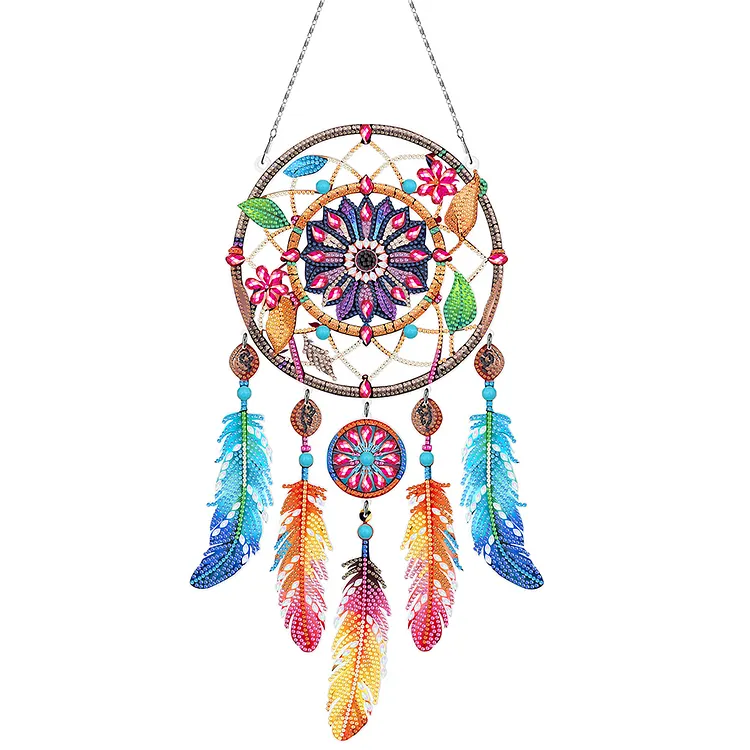 Dream Catcher 2D Flat DIY Diamond Art Pendant Special Shape Diamond Painting Set gbfke