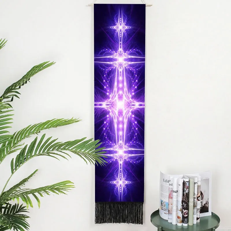 Lifelike Snake Wall Hanging Phase Tapestry Bohemia Tarot Tassel Tapestry Boho Mandala Art Tapestries For Bedroom Office Decor