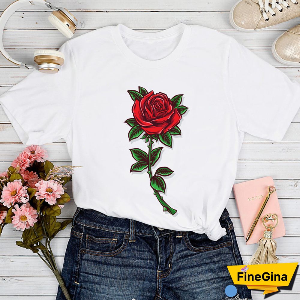 T-shirts Women Love Geometric Trend Style 90s Spring Summer Tshirt Top Lady Print Clothes Graphic Female Tee T-Shirt