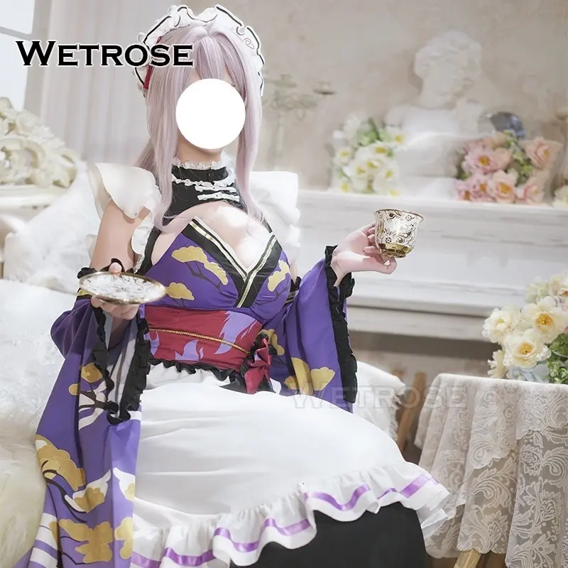 [Wetrose] In Stock Goddess of Victory: Nikke Scarlet Maid Cafe Game Outfit Cosplay Costume 