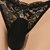 Men's Low Rise Adjustable Waist Sexy Lace Fashion Thong Seamless Breathable T-Pants