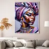 (Stamped/Counted) Purple Gemstone Woman-11CT Cross Stitch 40*55cm/15.75*21.65in